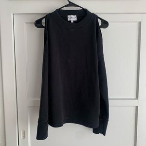 Varley cold shoulder sweater